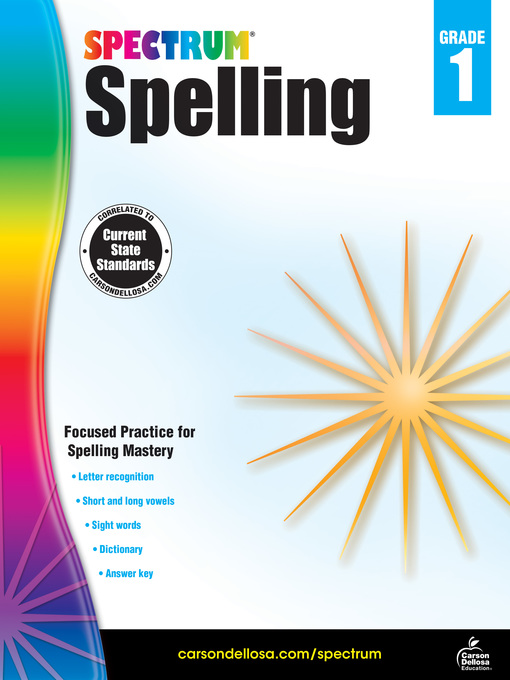 Title details for Spectrum Spelling, Grade 1 by Spectrum - Wait list